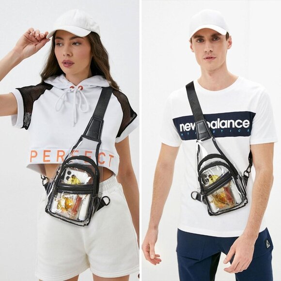 Clear Bag for Stadium Events Approved Clear Purses for Women Crossbody Transpare - Picture 3 of 9